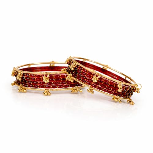 Image of Shining Diva Fashion 16 Pcs Trendy Stylish Glass & Kashmiri Ghungroo Bangles Set for Women & Girls | Traditional Festive Wedding Party Jewellery