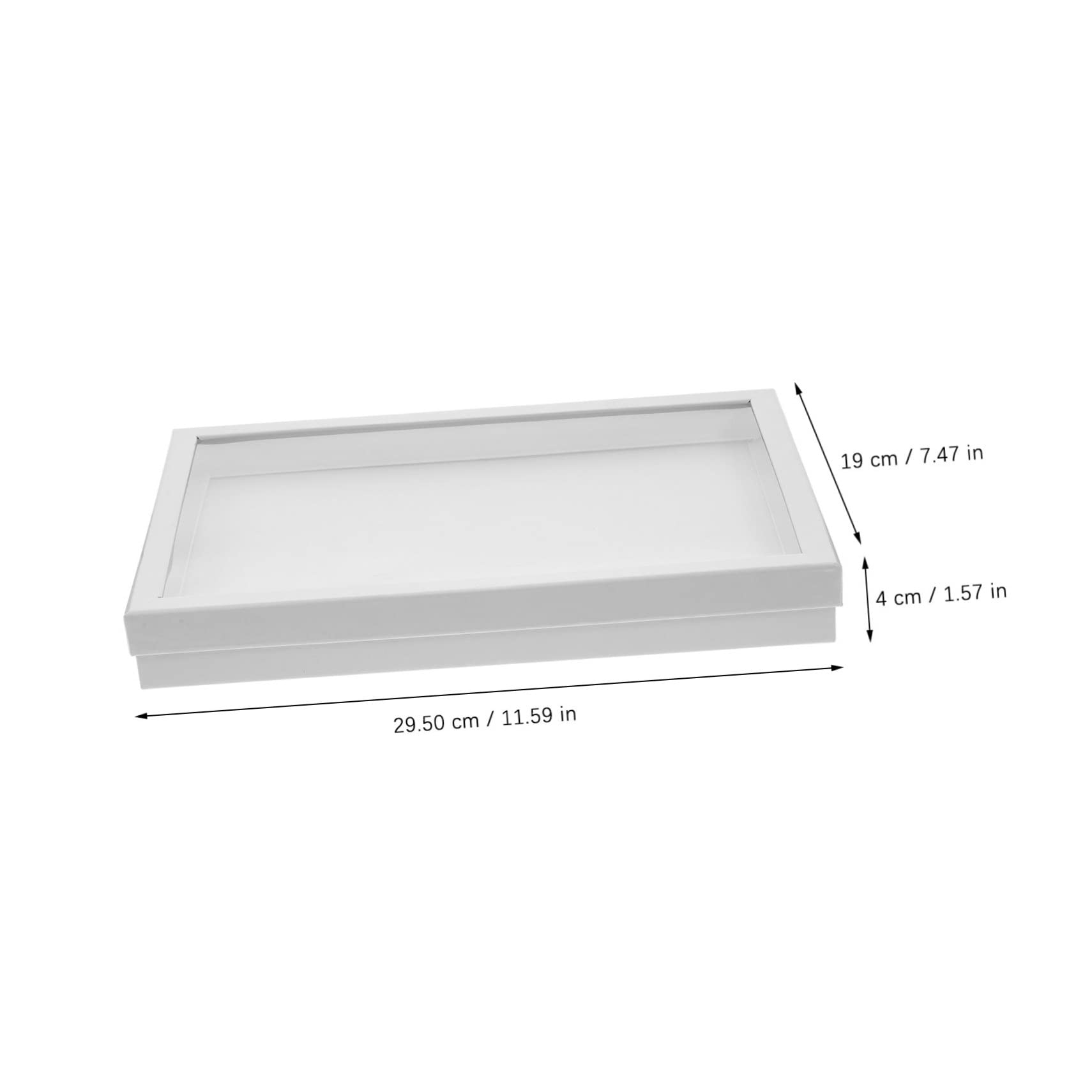 Homoyoyo 2 Pezzi Scatola Organizer Trasparente per Espositore per Collane e Design e Fessure Sistemazione per Ragazze