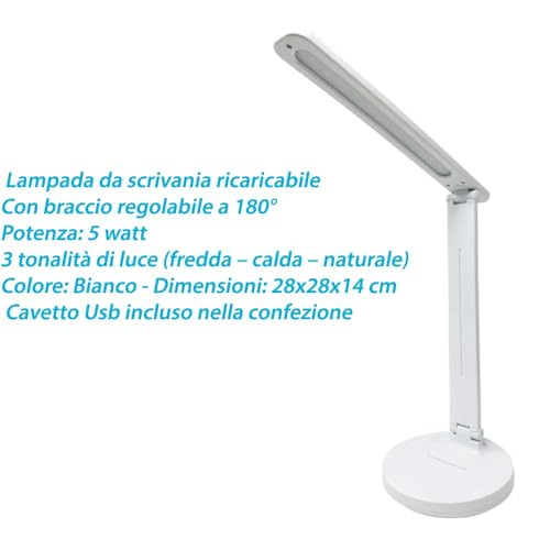 Vetrineinrete® Lampada da scrivania 5 watt