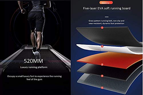 Image of Folding Treadmills Treadmill Foldable Steel Frame Treadmill Adjustable Tilt Fitness Exercise Cardiopulmonary Function Jogging