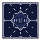 LaiEr 60/80/100/120/140/160cm Quadratische Poker Matte Texas Hold’em Poker Gummimatte Poker Topper für Tische Faltbare Tragbare Poker Tischplatte Layoutw für Poker Spiele Blackjack Casino(100 * 100cm)