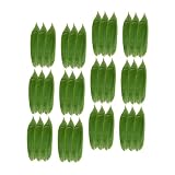 PartyKindom 100 Stück Bambusblätter aus Bambusblatt für Sushi Dekoration und Japanische Speisen mit Natürlichem Blattdesign für Frische Sashimi und Sushi Platten
