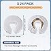 24 Pcs Face Cradle Covers for Massage Table Microfiber Reusable Soft Thicker Massage Table Head Rest Covers Bulk Oil Proof Headrest Cradle Sheets for Spa Beauty Salons (White)