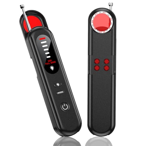 Hidden Camera Detector, Hidden Device Detector, Anti Spy Bug Detector, Spy Camera Finder, Wireless Camera Finder, RF Signal & GPS Tracker Scanner for Travel, Hotel, Car & Office Privacy Protection