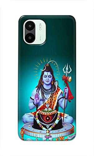 Image of PRINTFIDAA Printed Hard Back Cover Case for Mi Redmi A1 2022 Back Cover (Lord Shiva) -1803