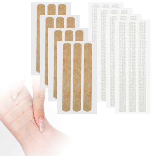 Wound Closure Strips 24 Steri Skin Closures Strip Breathable Sutures Bandage Stitch-Free Wound Repair, 12x100mm