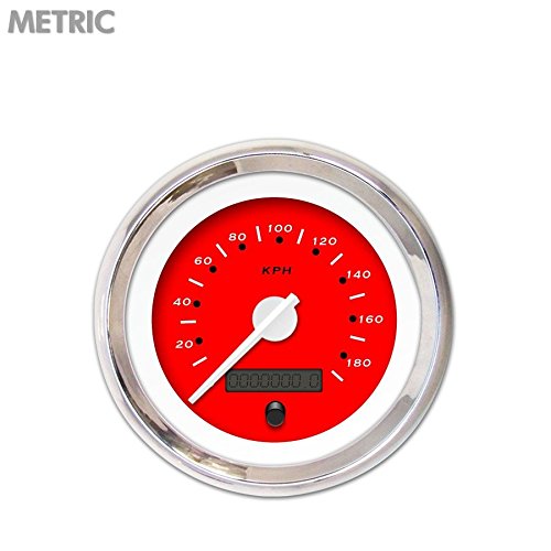 Aurora Instruments (GAR256ZMXHABCD) Pegged Red Speedometer Gauge Amazon.in Car & Motorbike