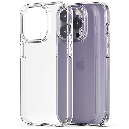 Sinjimoru iPhone 14 Pro Max クリアケース TPU+PC素材のiPhoneケース 衝撃吸収 スクラッチ防止 指紋防止 耐衝撃 薄型デザイン ワイヤレス充電対応 AirClo for iPhone 14 Pro