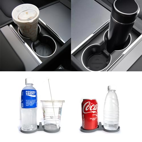 Portavasos de silicona para Tesla Model 3 2024 gris miniatura 5