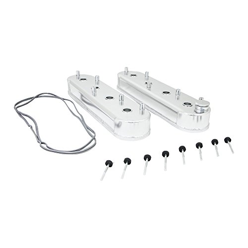 Top Street Performance JM8081-6P LS1 Polished Center Bolt Fabricated Valve Cover (Center Bolt with Breather Hole)