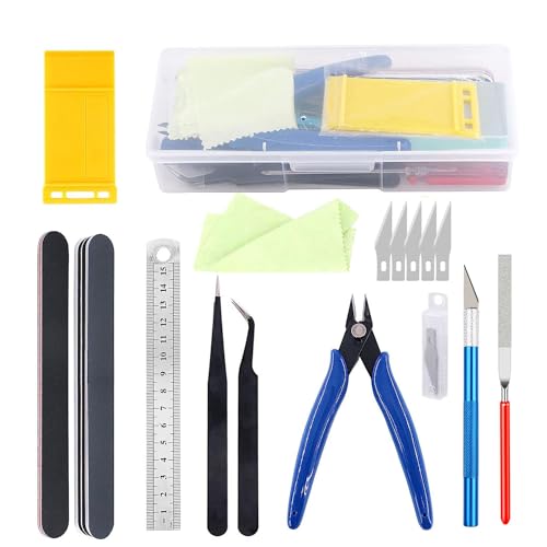 Catálogo para Comprar On-line Herramientas de modelado , tabla con los diez mejores. 44 12 Piezas Kit de Herramientas para Modelismo, Gundam Model Tools Juego de Herramientas de Modelado Gundam Básicas para Modelado, Reparación y Fijación de Construcción para...
