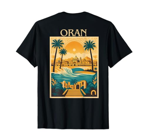 Algérie Oran DZ (imprimé au Dos) T-Shirt