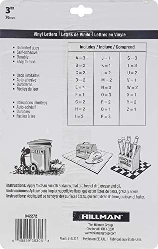 The Hillman Group 842272 3-Inch Letters Kit, Black - Image 4