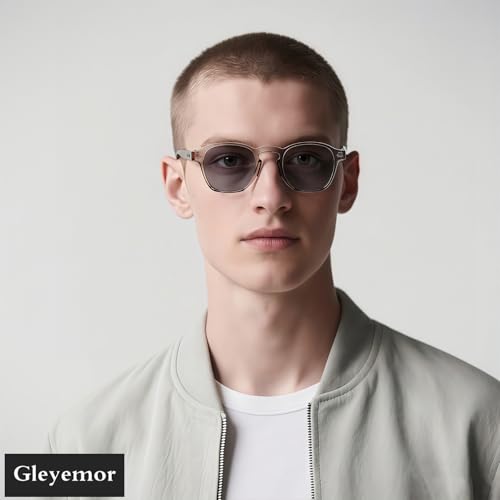Image of Gleyemor Fashion Sunglasses for Men Women Tortoise Shell Sunglasses Trendy Unisex Style UV400 Protection Shades