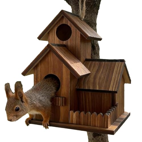 Parque infantil para ardilla exterior con madera resistente y toldo estanco 2