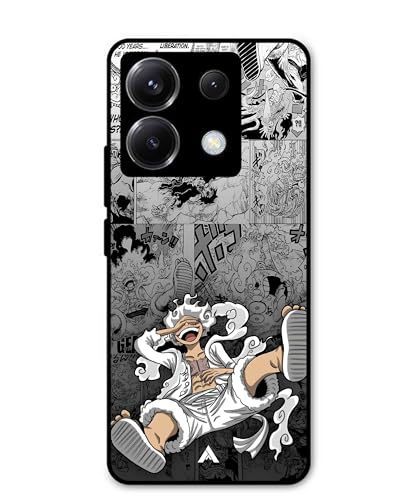 Image of Premium Anime 2 Case for Xiaomi Redmi Note 13 Pro (Glossy Finish) Soft-Touch Metal TPU Back Cover, Shockproof, Designer, Aesthetic Mobile Phone Case