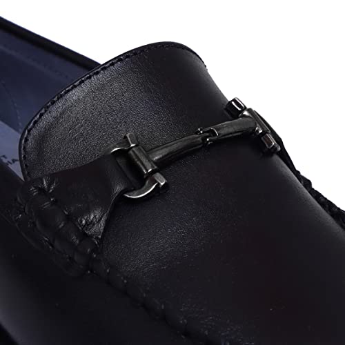 Image of Zoom Shoes for men Leather High Ankle Formal Boot for Adult Super comfortable with cushioned insole A-11201 (Black)