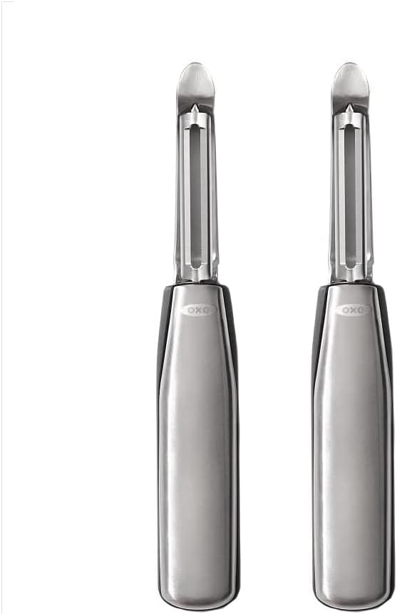 OXO Steel Swivel Peeler for Fruits Apple & Potato Vegetables, Pack of 2