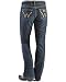 Wrangler Women's Premium Patch Mae Sits Above Hip with Back Pocket Jean