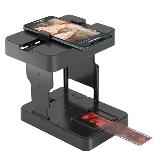 Mobile Film Scanner 35mm, Slide & Negative Scanner Slide Viewer Converts 35mm Slides & Negatives to Digital Photos