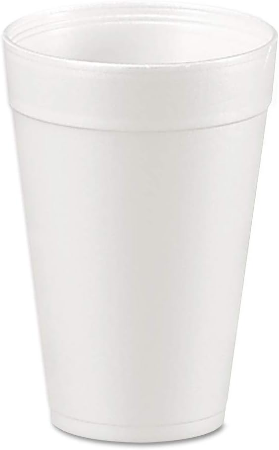 Dart 32TJ32 Foam Drink Cups, 32oz, White, 25/Bag, 20 Bags/Carton