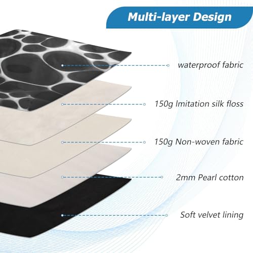 Funda para laptop 13-14 pulg impermeable negra con diseño miniatura 4