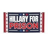Arrest Hillary Banner Flag 3x6 Ft Traitor Hillary For Prison 2025 Flag Yard Sign With 4 Metal Eyelets P