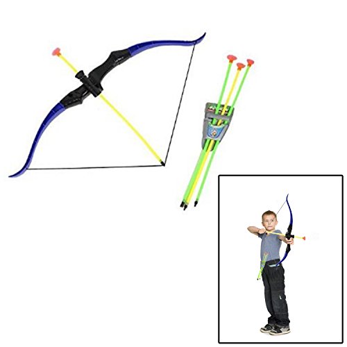 Dazzling Toys Bow and Arrow Set Toy Archery Play Set for Kids of All Ages with Quiver Bows and Arrows Pretend Play Camping Indoor Outdoor Activities Holiday Dress Up Accessories - Thumbnail 5