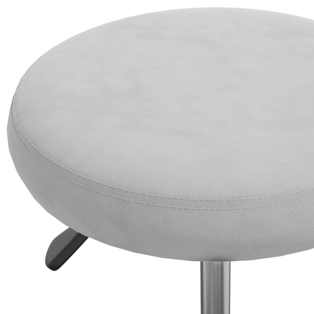 INLIFE Tabouret de Massage Velours Gris Clair Santé,beauté,Hygiène personnelle,Massage,Relaxation,Fauteuils de Massage Gris 3.95KG