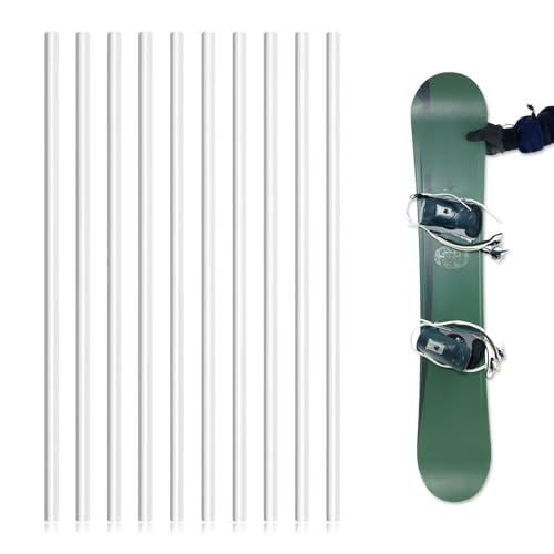 lasuroa Kit Réparation Ski Ptex 10pcs, Bâtons de Entretien Ski Ptex 6mm Kit de Entretien des Skis Réparation de Snowboard Outils pour Entretien de Ski pour...