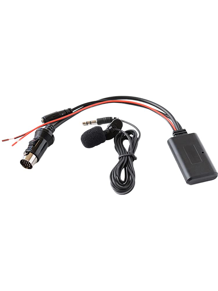 Riloer Cavo AUX Bluetooth e cavo microfono, adatto per tutti gli host CD Kenwood a 13 pin
