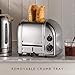 Dualit Classic 2 Slice NewGen Toaster - Stainless Steel - Hand Built in the UK - Replaceable ProHeat elements - Defrost Bread - Mechanical Timer - Polished Classic Toaster