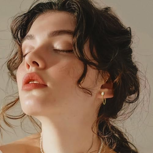 SLUYNZ Sterling Silver CZ Teardrop Chain Dangle Earrings for Women Teens Minimalist Droplet Earrings Tassel Studs Chain3