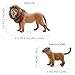Attatoy Lion Figure Family (7-Piece Set), Pride of Lions Action Toy Figures with King Lion, Lionesses and Cubs