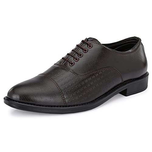 Image of Centrino Mens Uniform Dress Shoe |Formal Shoe for Men|Lace-up Shoe Business |Provide Comfort Perfect for Formal Wear, Business Casual, and Parties (20218)