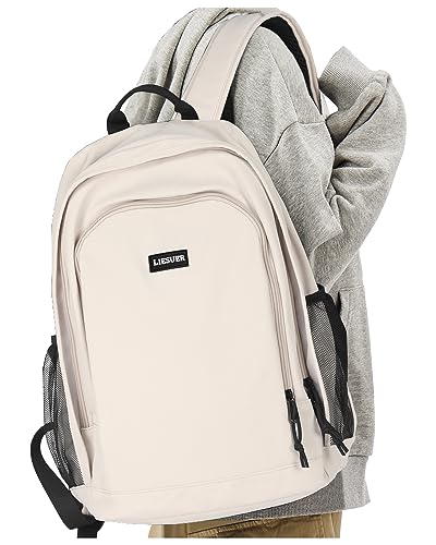 Sac à dos décontracté blanc minimaliste pour ordinateur portable et loisirs urbains