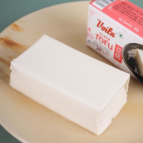 Image of Voila Silken Tofu Pack of 2 (300g x 2) | Japanese Style Soft Tofu | Shelf Stable | High Protein Plant-Based Soy Food | Vegan | Low Fat | No Preservatives | Ready to Eat | Ideal for Soups, Salads, Ramen, Stir Fry, Desserts & Asian Recipes | Total 600g