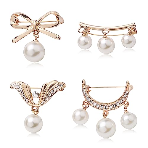 Image of 2 Pcs Scarf Ring Clips for Women Metal Shirt Tightener Cinch Buckle for Silk Scarf Shawl Blouse Sweater T Shirt Clothing Accessories