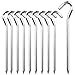 10 Stück Zeltheringe, Aluminiumlegierung Zeltheringe für Harte Böden, Metall Zelthaken Garten Heringe Nägel für Camping Markise Netting Plane