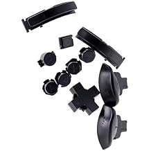 Deal4GO Button set with A B X Y, D-Pad, Home, Capture L R ZR ZL Triggers Replacement for Nintendo Switch Lite Plastic Black