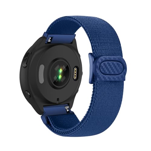 Nylon Correas Compatible con Garmin Forerunner 255/255 Music Correa, Nailon Elástica Deportiva Transpirables Ajustable Banda de Repuesto para Garmin Forerunner 255 Pulseras para Mujeres Hombres (10)