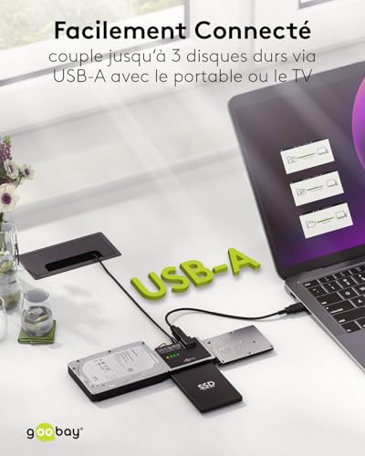 Adaptateur SATA et IDE USB 3.0 polyvalent avec bloc alimentation - 3