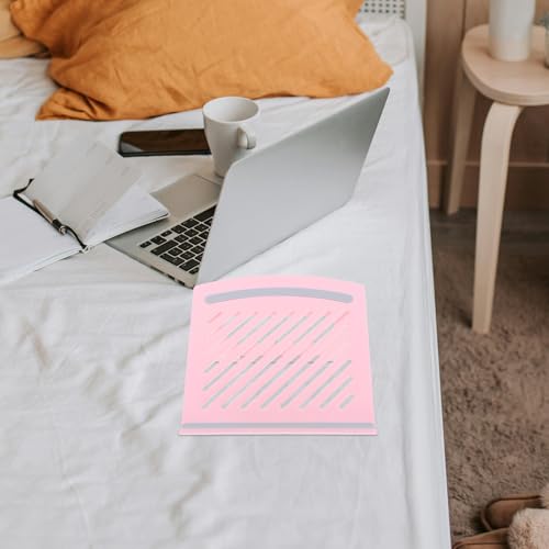 Soporte portátil ajustable plegable para laptop rosa miniatura 7