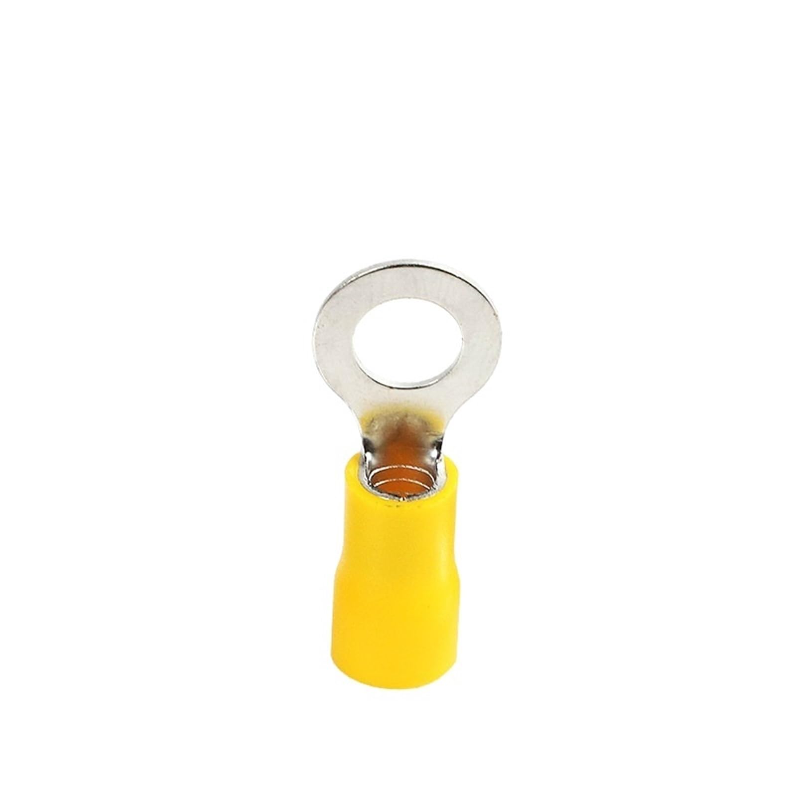 Ciopljhkl Rv5.5 - Yellow-50Pcs Insulated Ring Terminal Electrical Wire Crimp Connector For Auto Motorcycle Marine Repair