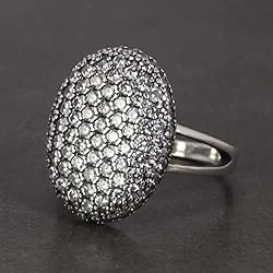 Anillo De Compromiso De Bella Crepusculo WSZJLN Anillo de Mujer de Plata esterlina 925 Crepúsculo Micro Pavé Zircon Anillo Compromiso Alta joyería