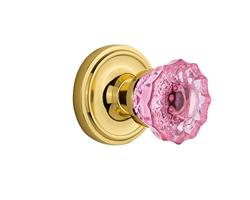 One-Day Sale: Up to 80% Off Nostalgic Warehouse 723106 Classic Rosette Double Dummy Crystal Pink Glass Door Knob in Polished Brass 70% Off Discount Nostalgic Warehouse 723106 Classic Rosette Double Dummy Crystal Pink Glass Door Knob in Polished Brass