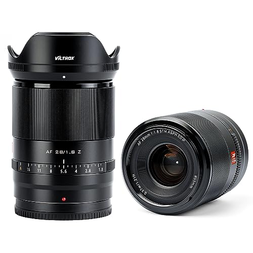 VILTROX AF 28mm F1.8 Z Full Frame Wide Angle Lens Prime Auto Focus Lens for Nikon Z-Mount Z30 Z50 Zfc Z5 Z6 Z7 Z5II Z6II Z7II Z9