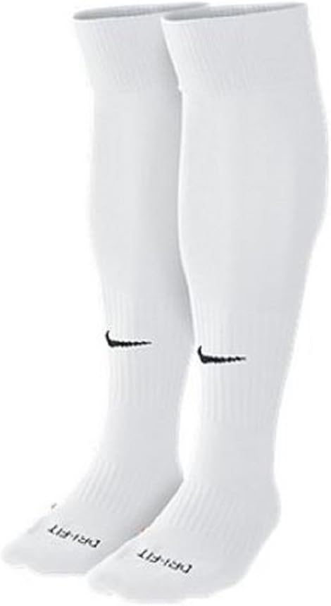 NIKE Dri-Fit Classic Soccer 2-Pack Socks - White (Large)