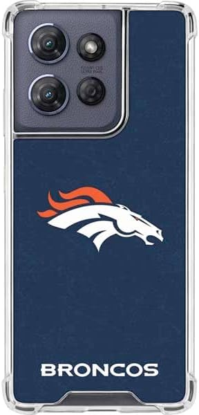 Skinit Clear Phone Case Compatible with Moto G Power 5G (2025) - Officially Licensed NFL Denver Broncos Vintage Design