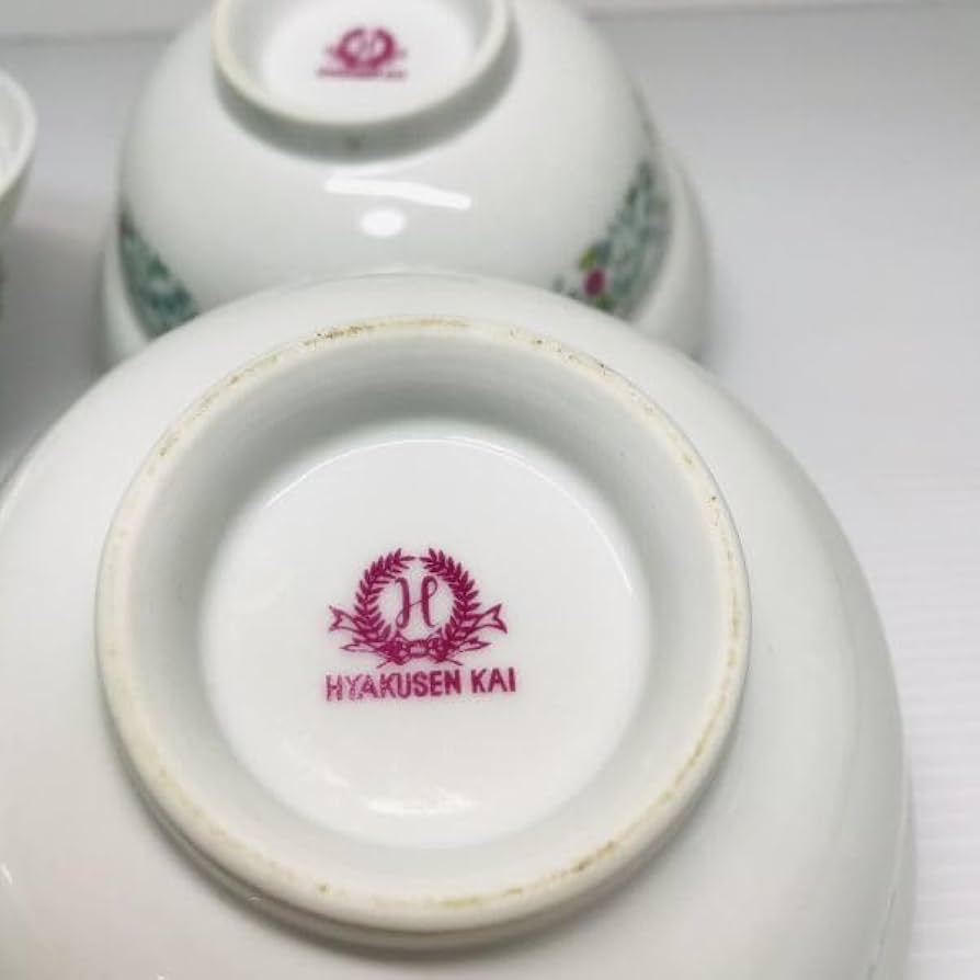 Amazon.co.jp: HYAKUSEN KAIどんぶり皿 蓋つき 百選会 花柄 お